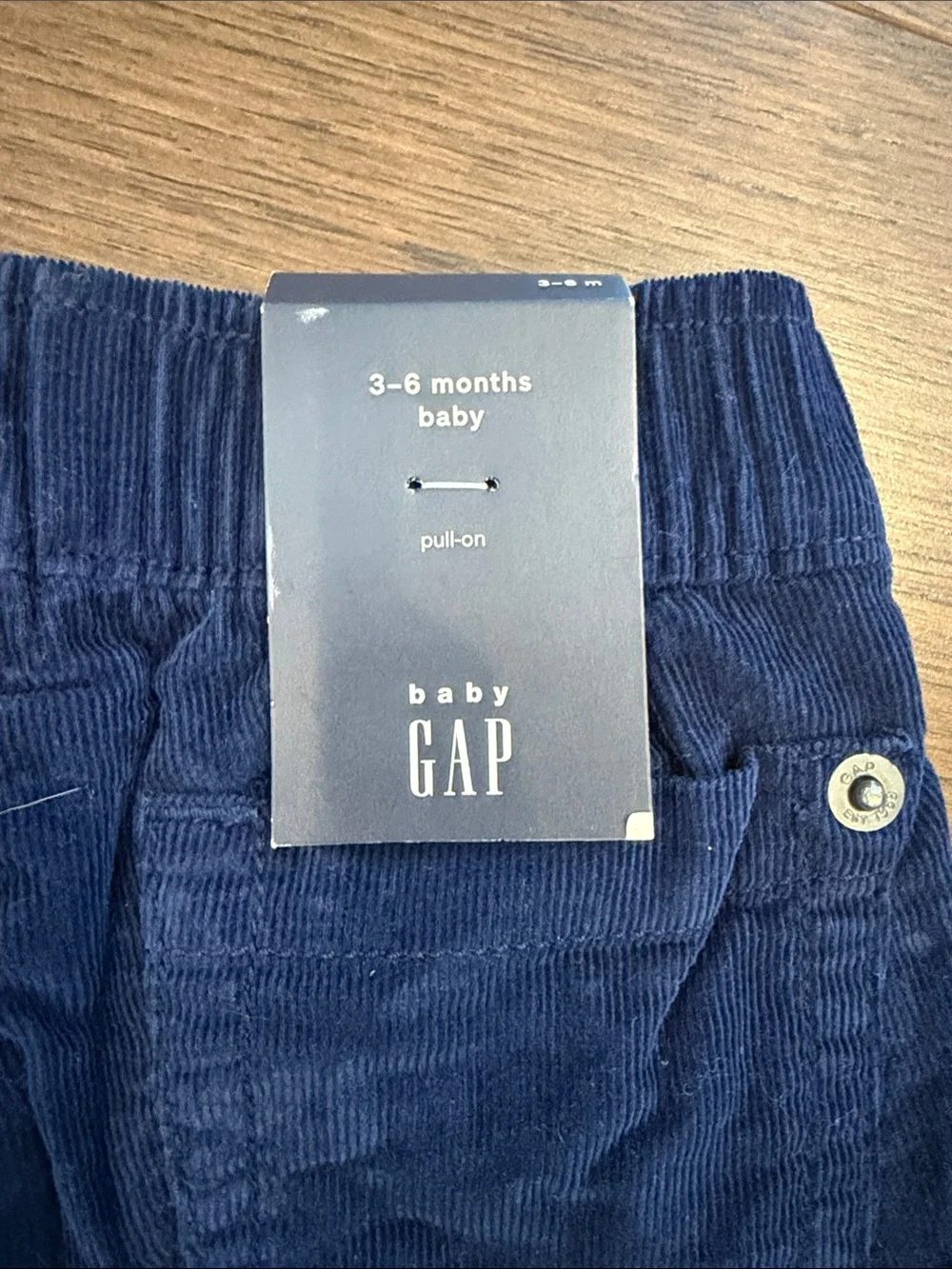 Baby Gap Navy Corduroy Pull-On Pants Size 3-6 Months NWT - C8-030